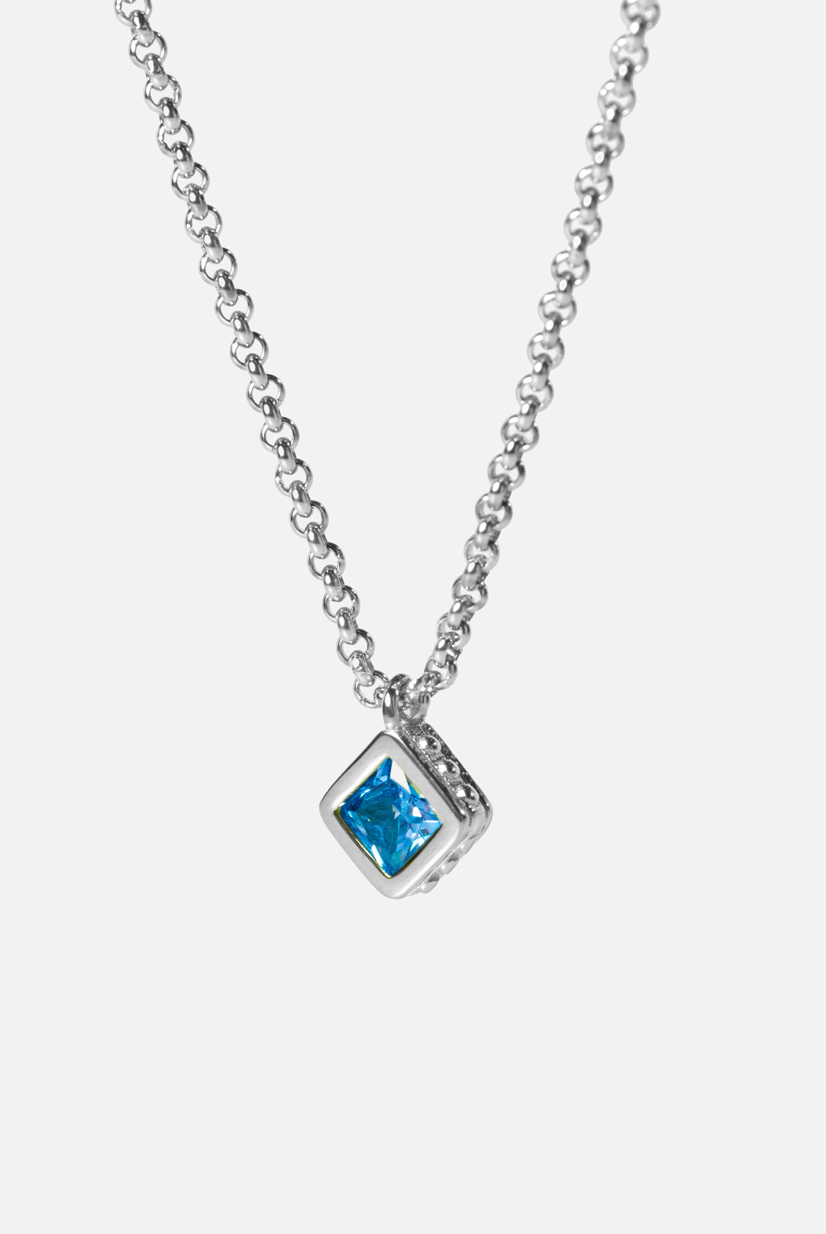 Pendant - Blue Topaz (Silver)