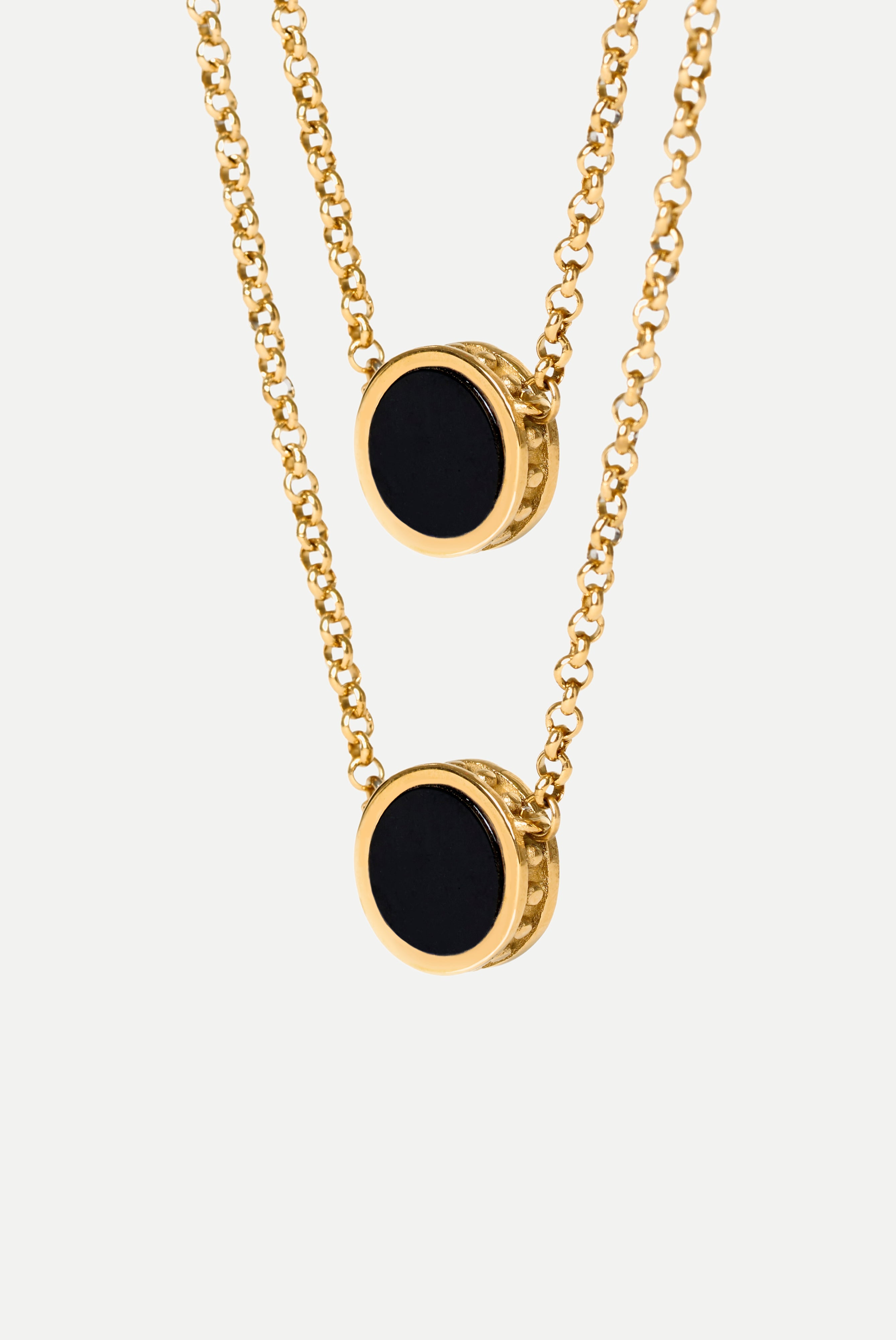 Escapulario - Onyx Orb (Gold)