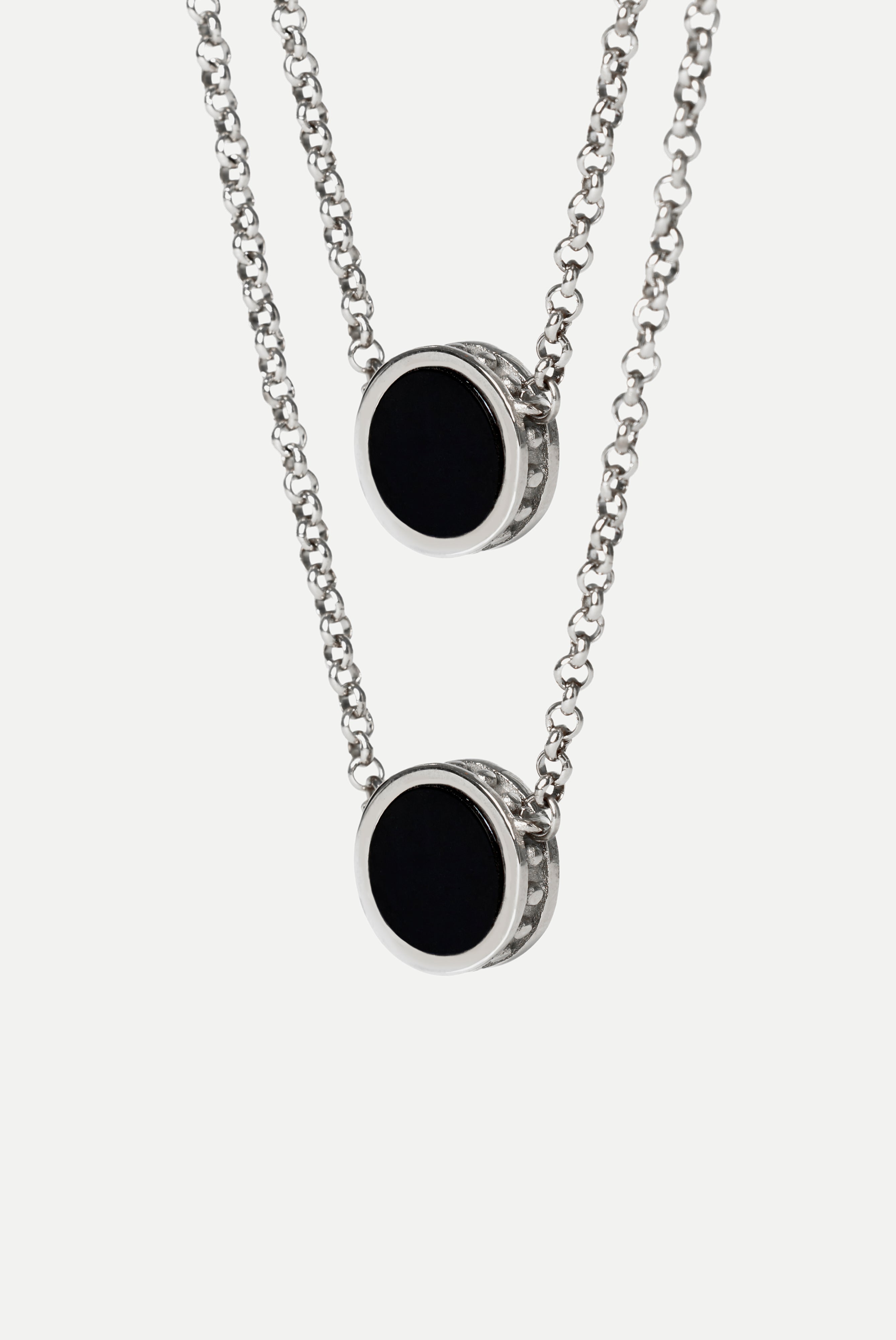 Escapulario - Orbe Ónix (Plata)