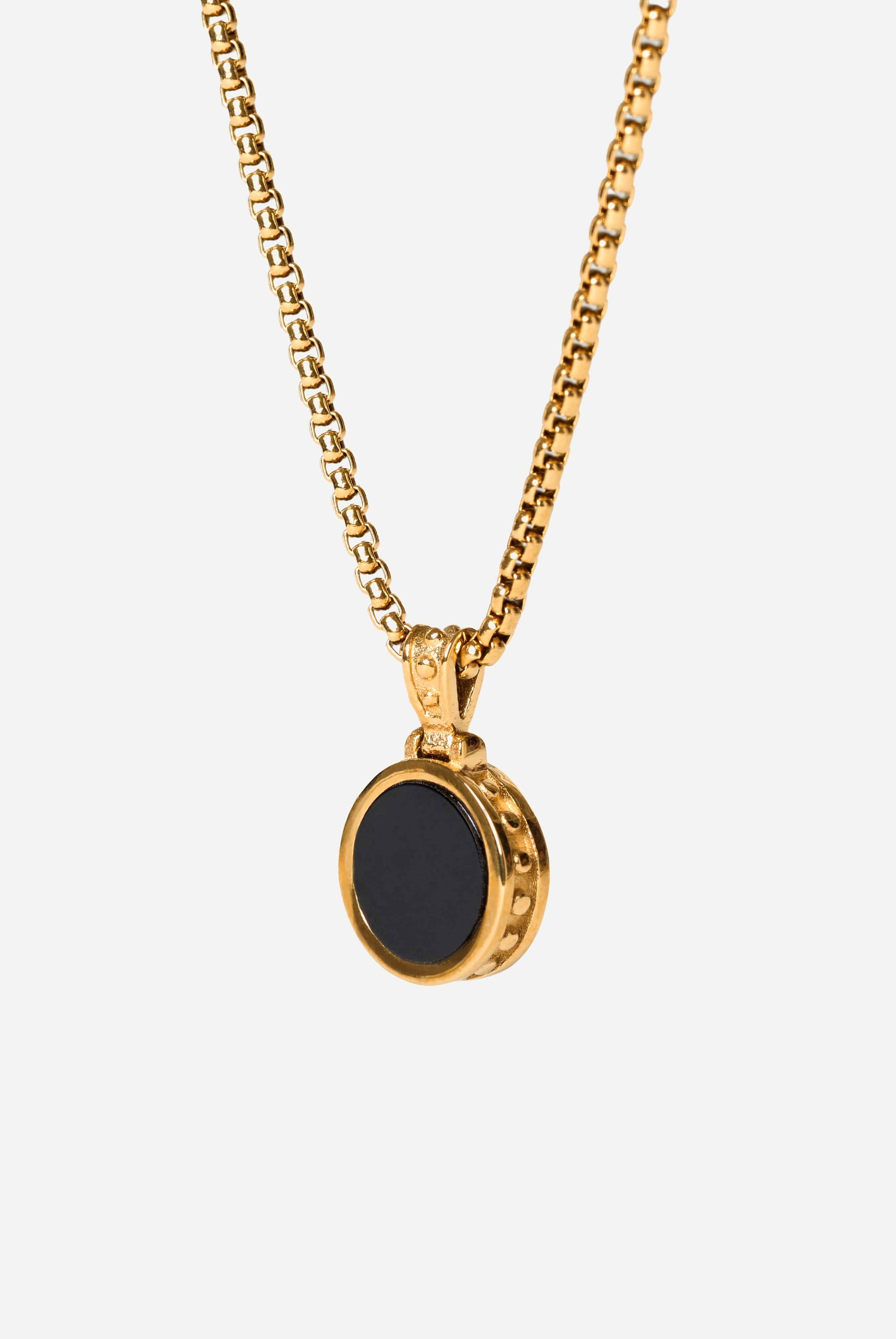 Onyx Escapulario in Gold Vermeil - TESEO