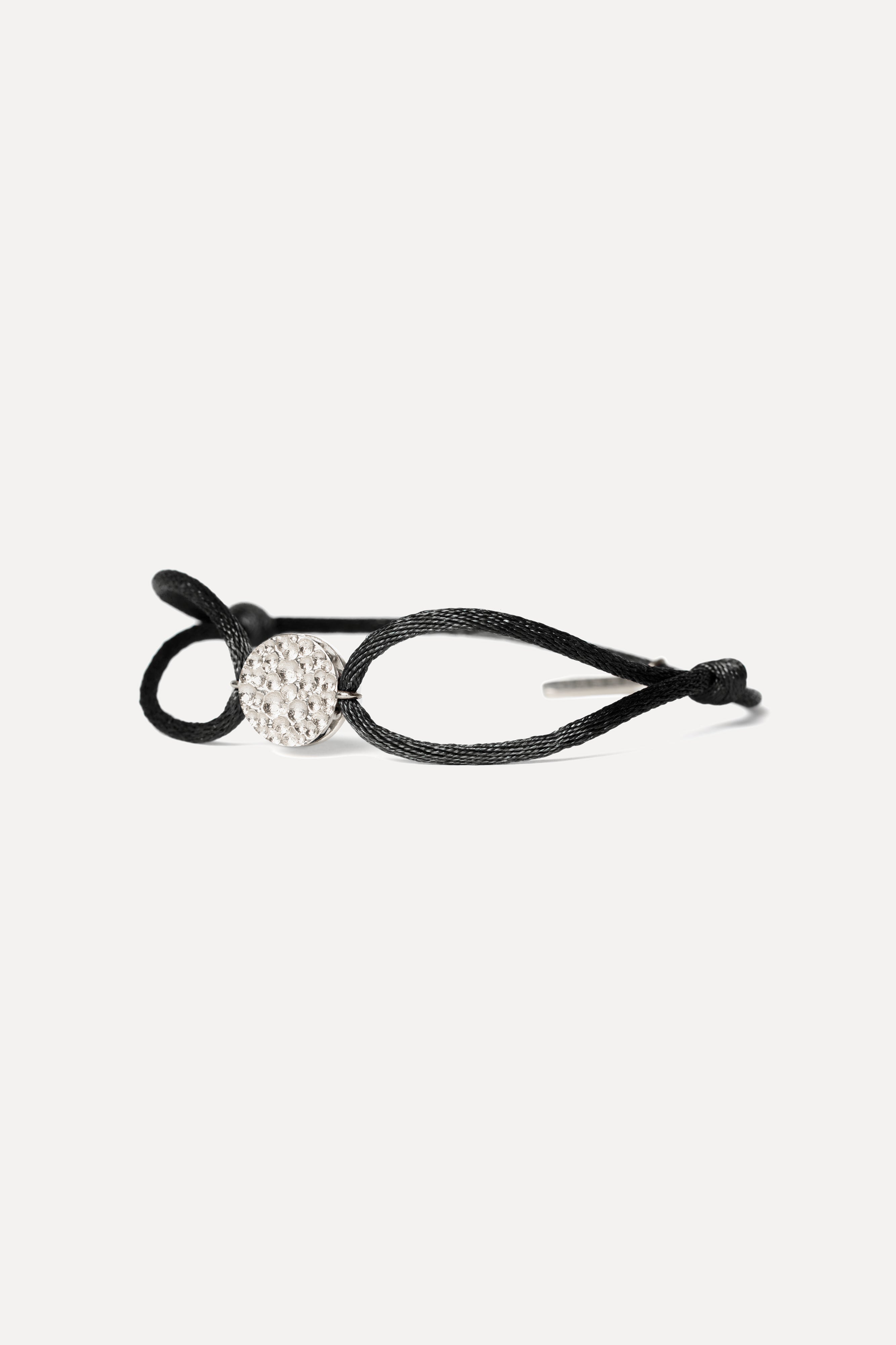 Pulsera de cordón - Pavé (Plata)