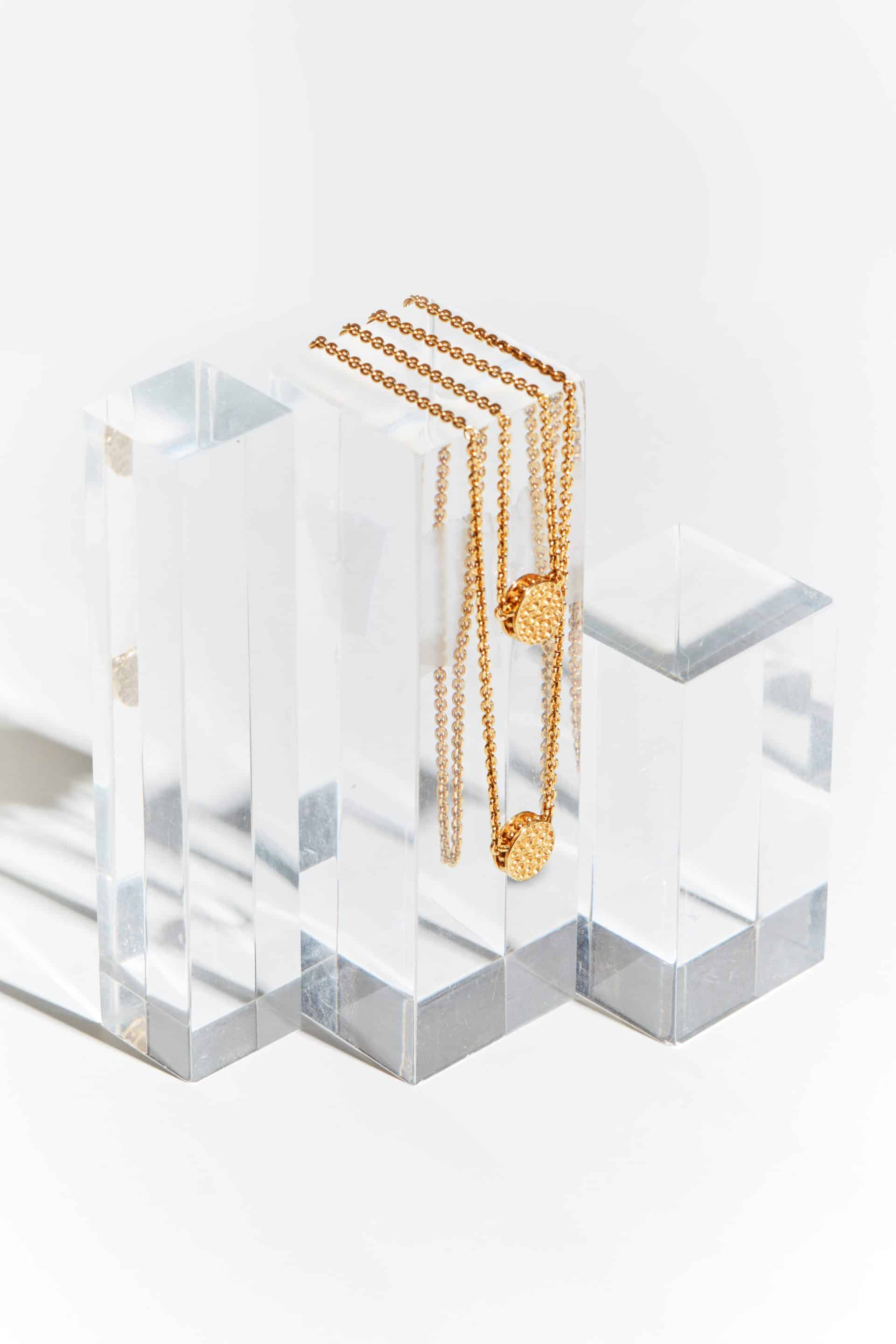 Escapulario martelé - Collier plaqué or 18K