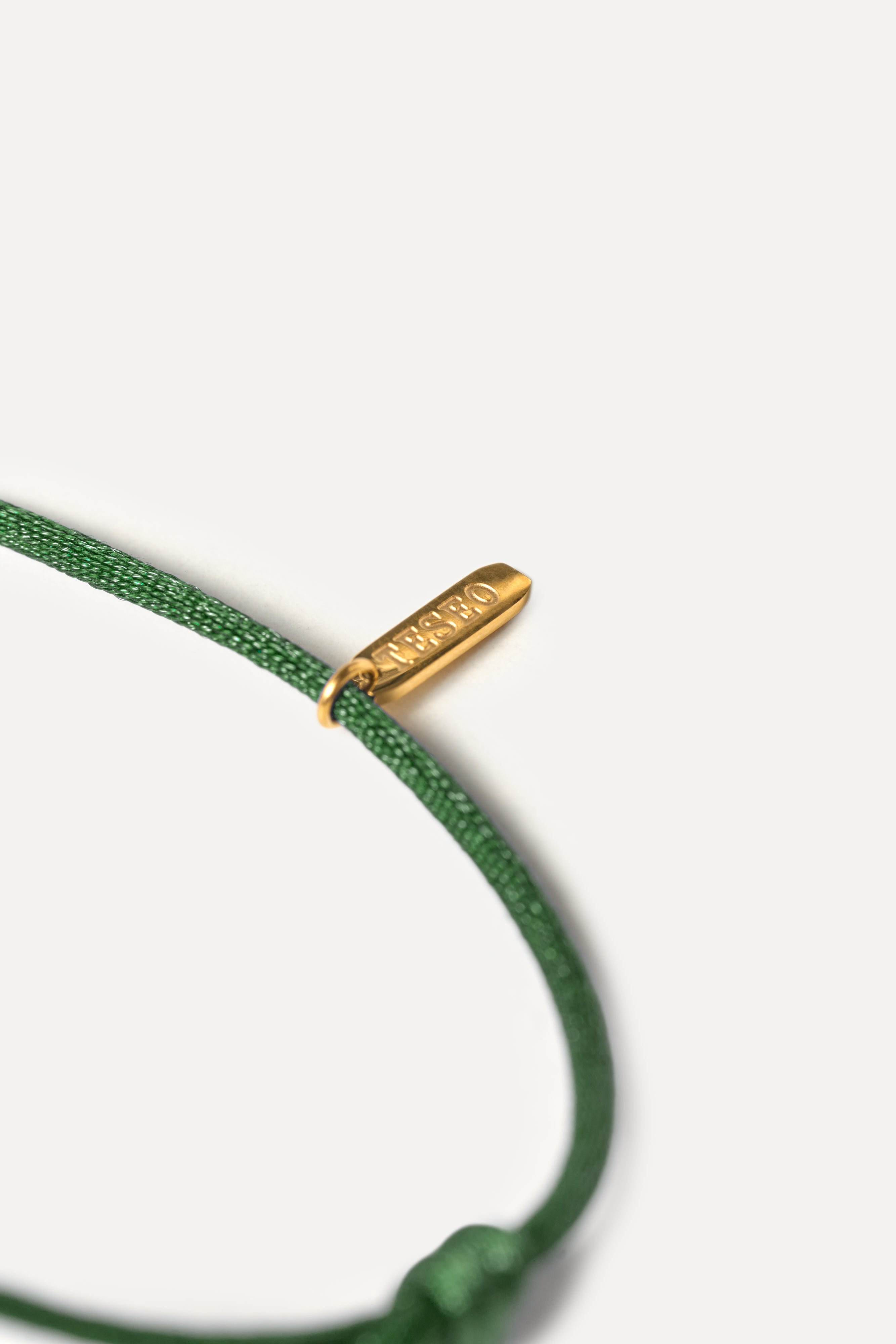 Pulsera de cordón - Peridoto (Oro)