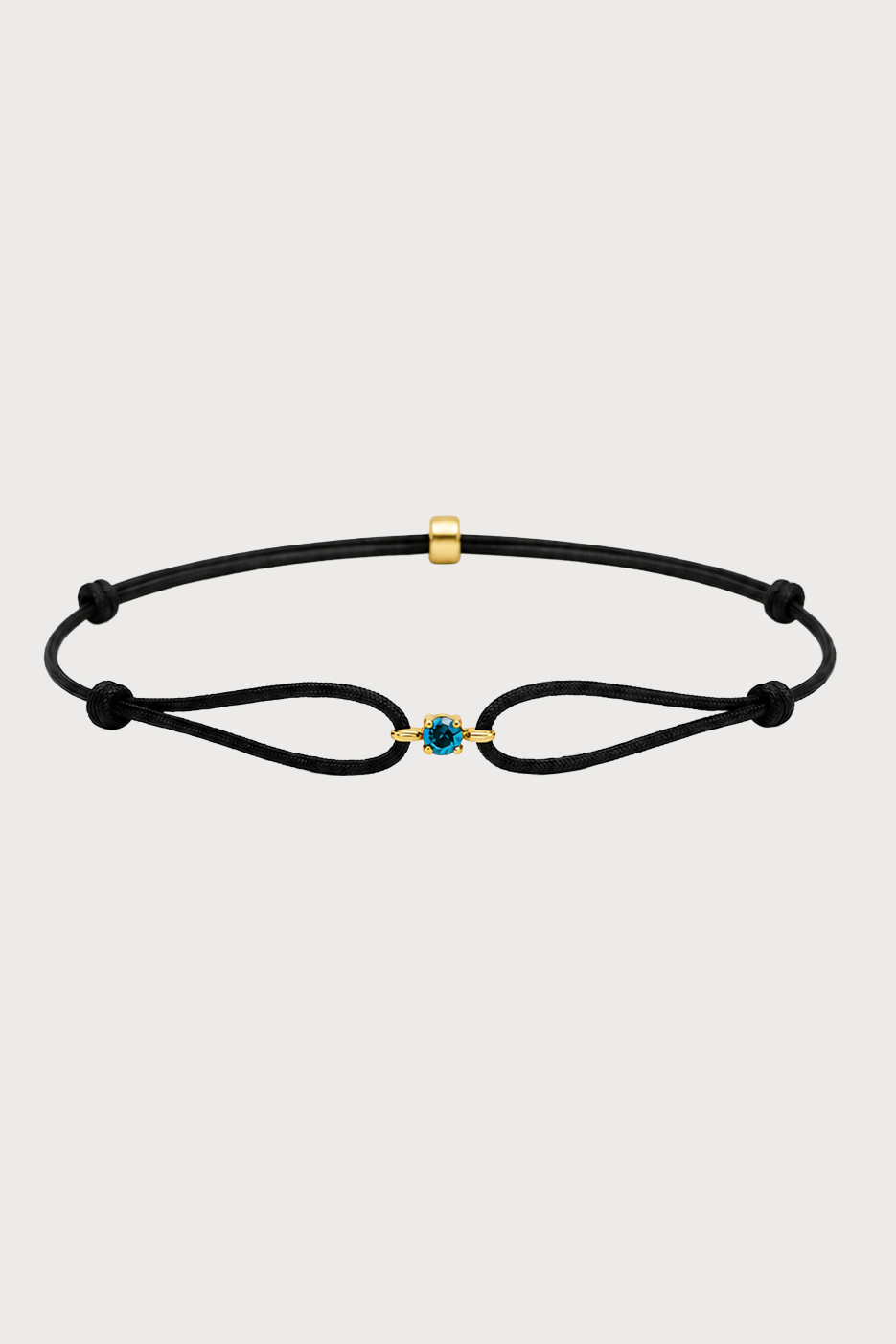 Solitario de diamante azul – Oro de 18 quilates