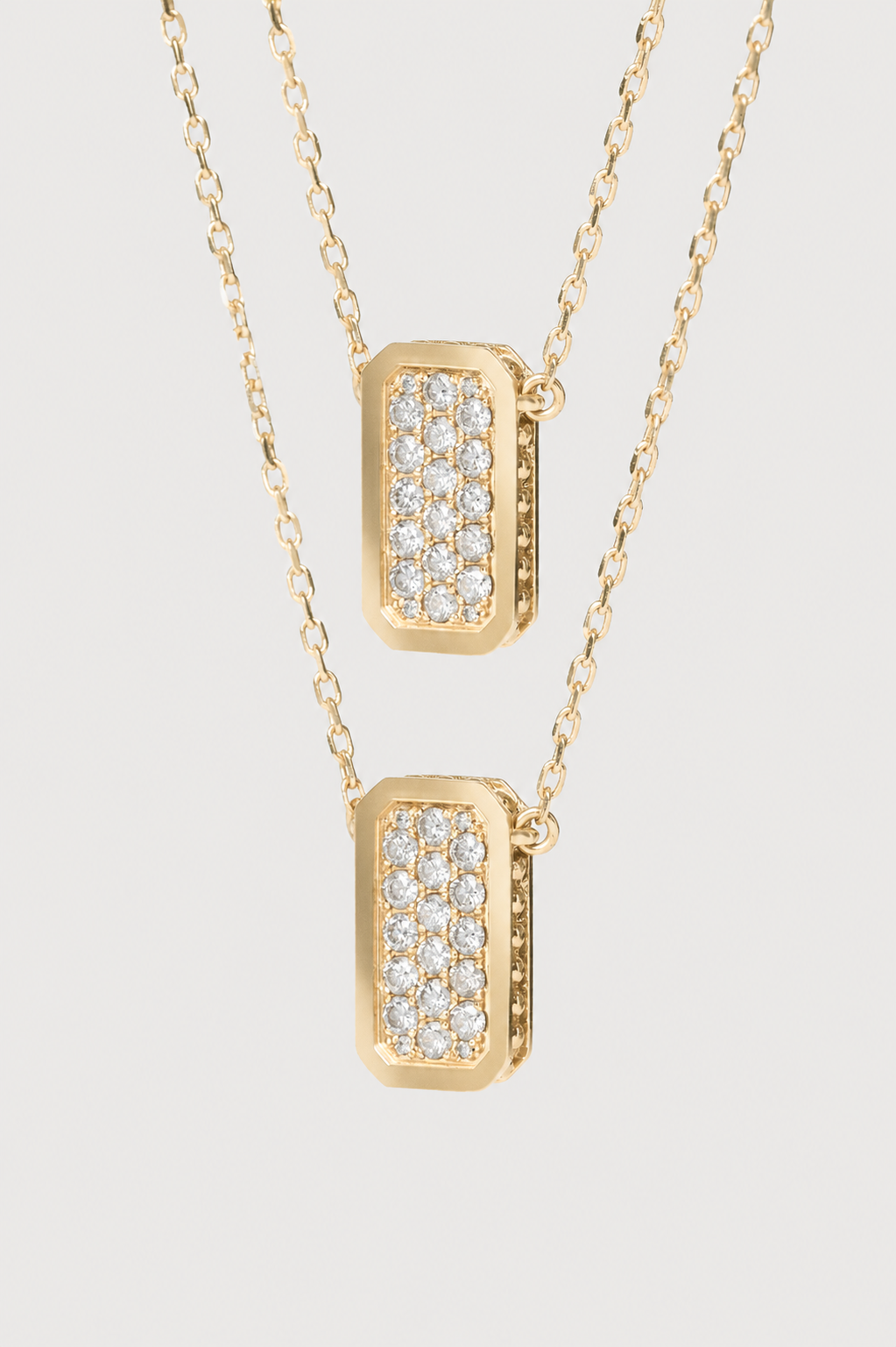 Escapulario de diamante - Oro de 18k