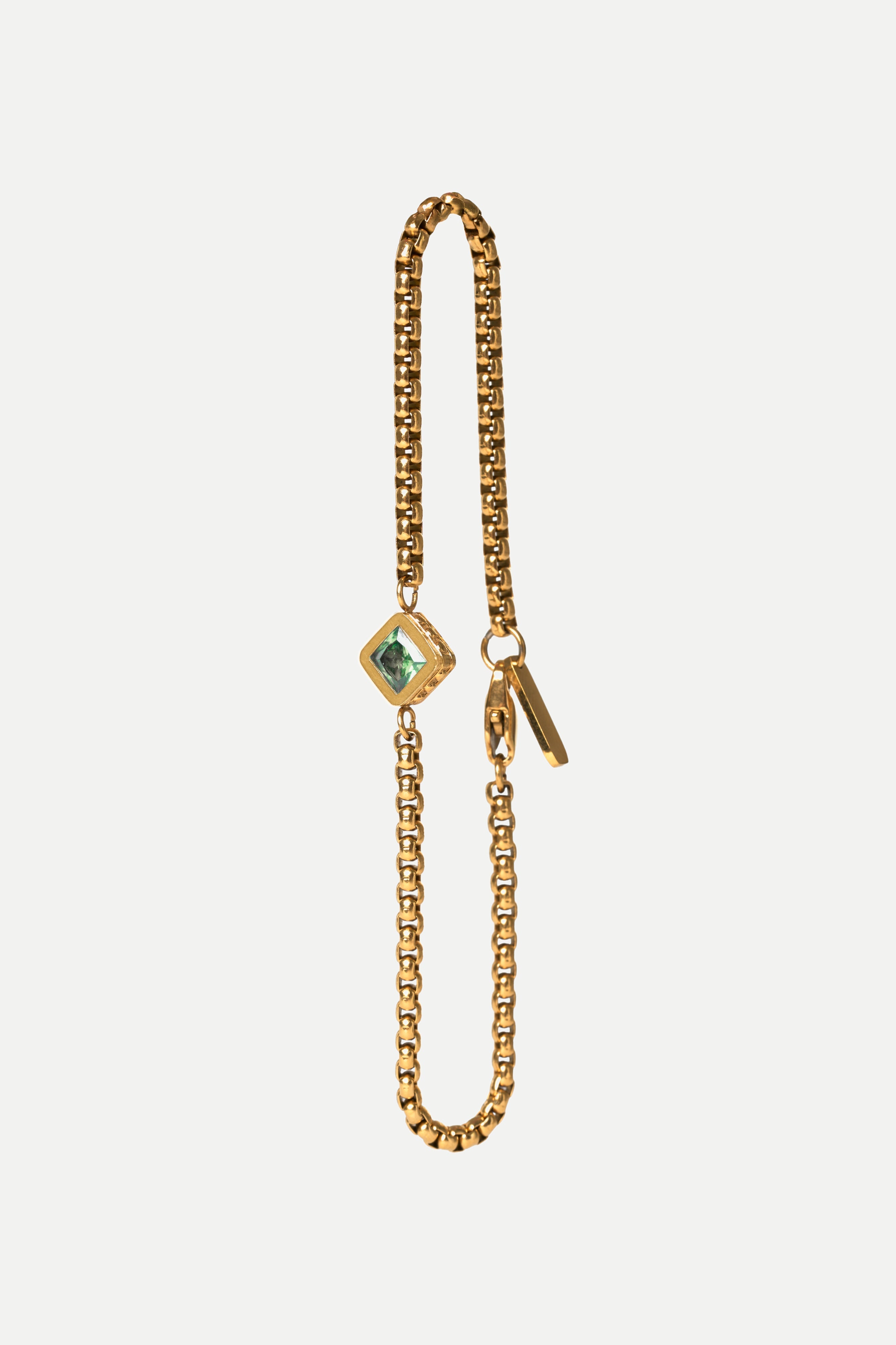 Blue Topaz Chain Bracelet in Gold Vermeil - TESEO