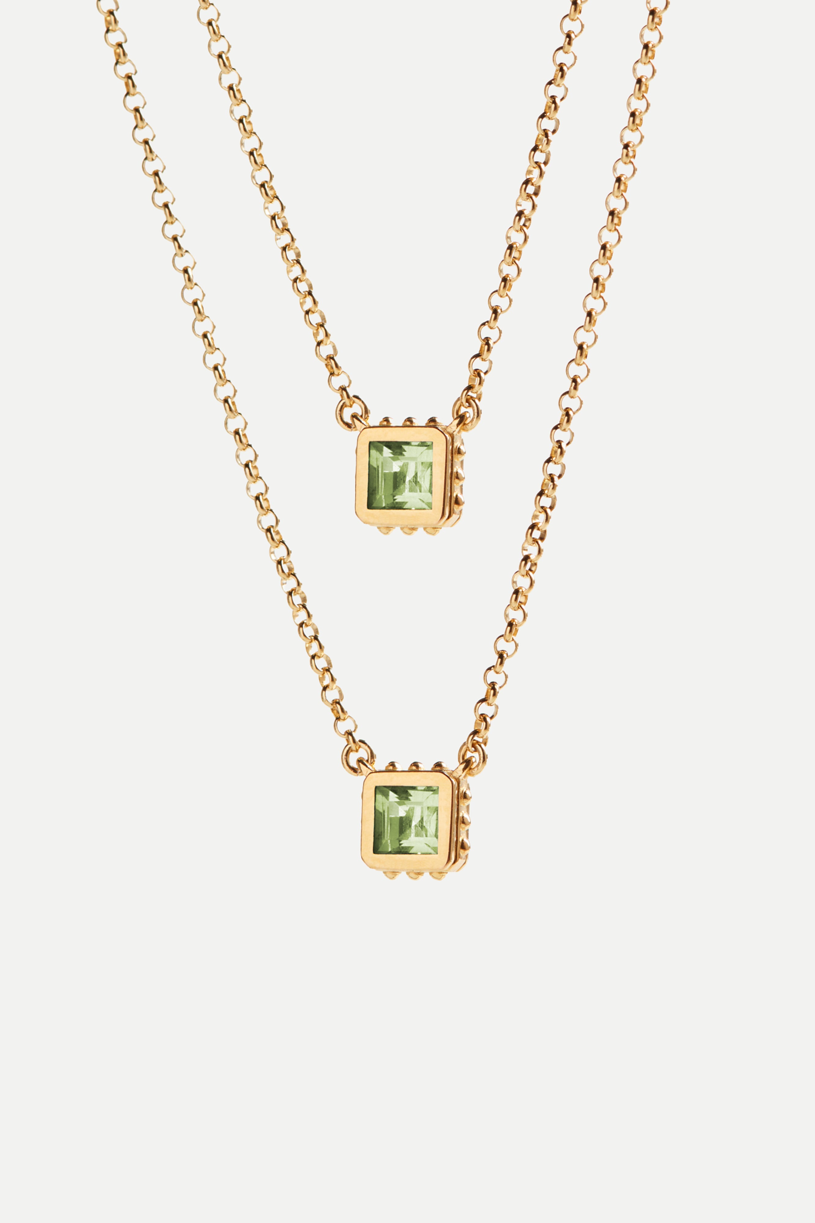 Escapulario - Peridot (Gold)