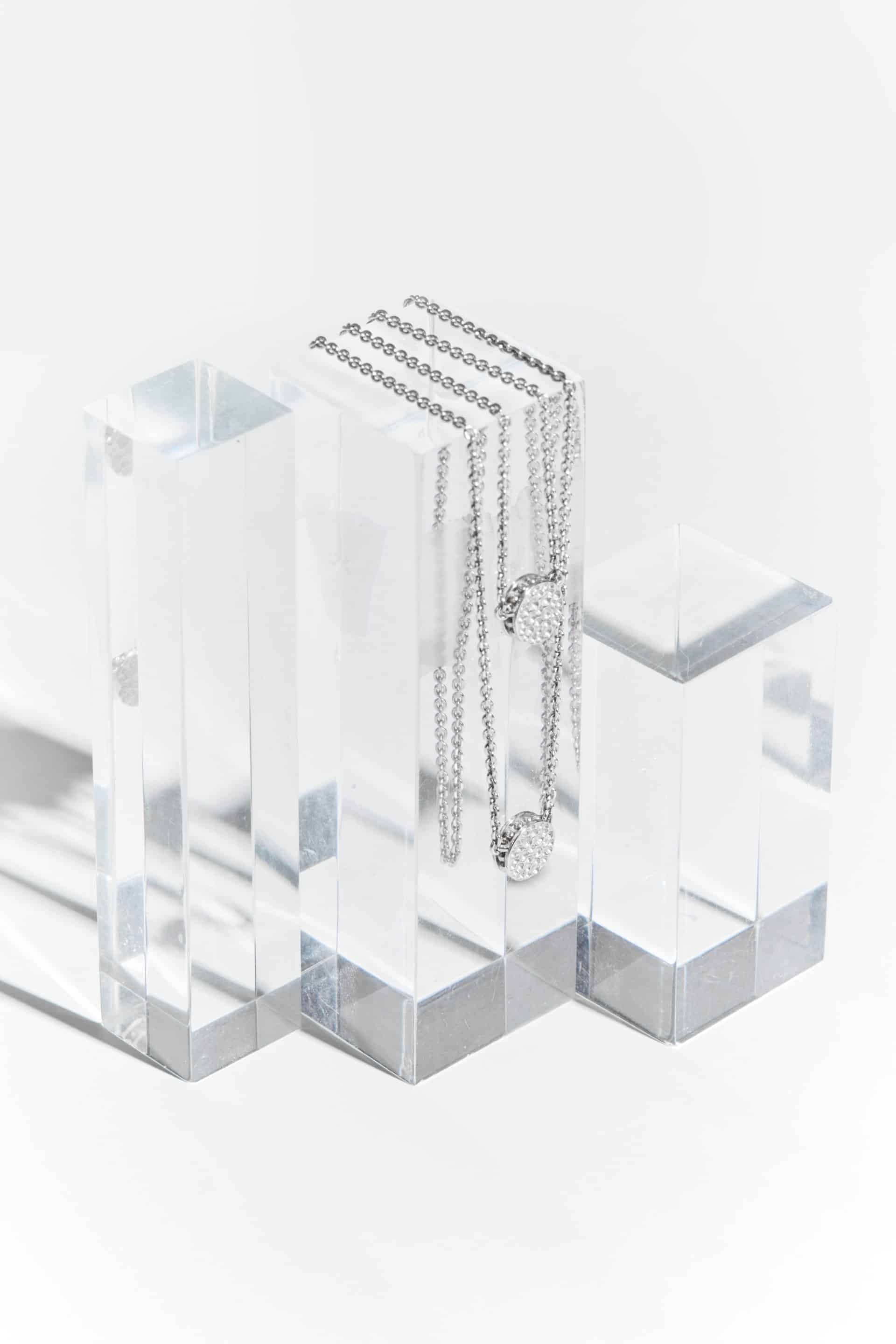 Escapulario martelé - Collier argent 925